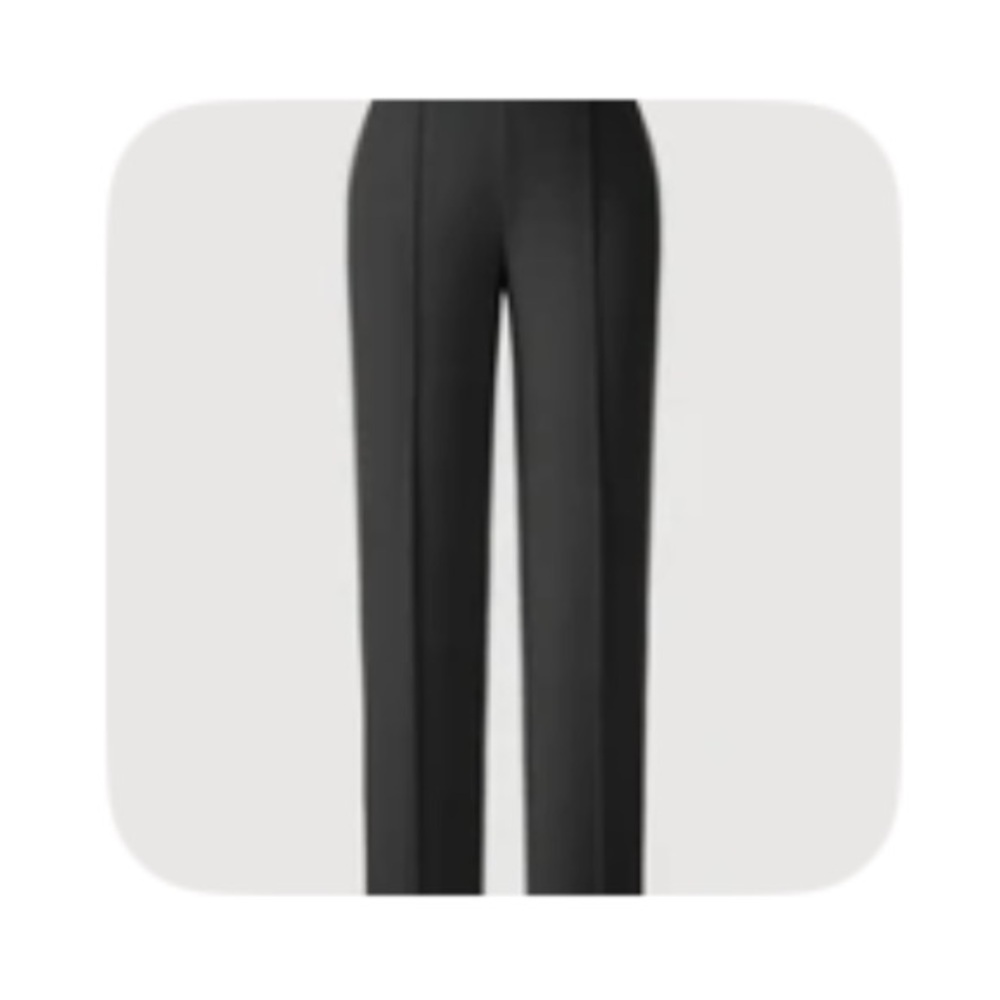 Mid Rise Cropped Tapered Leg Pull-On Pants with Pockets